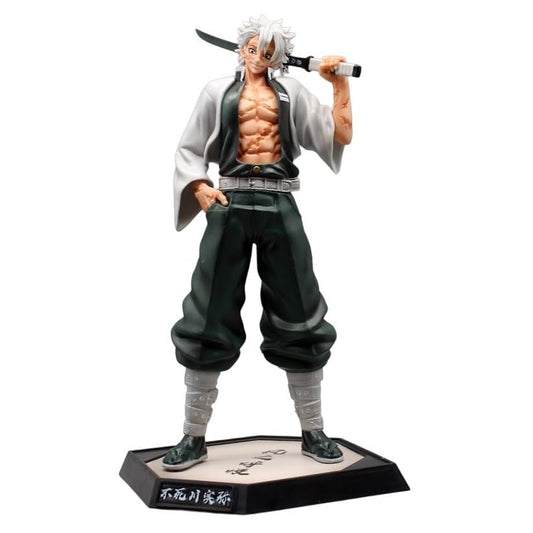 Sanemi Shinazugawa Action Figure - Demon Slayer: Kimetsu no Yaiba Wind Hashira Anime Figurine, 30cm Premium PVC Collectible, Detailed Sculpt & Scars