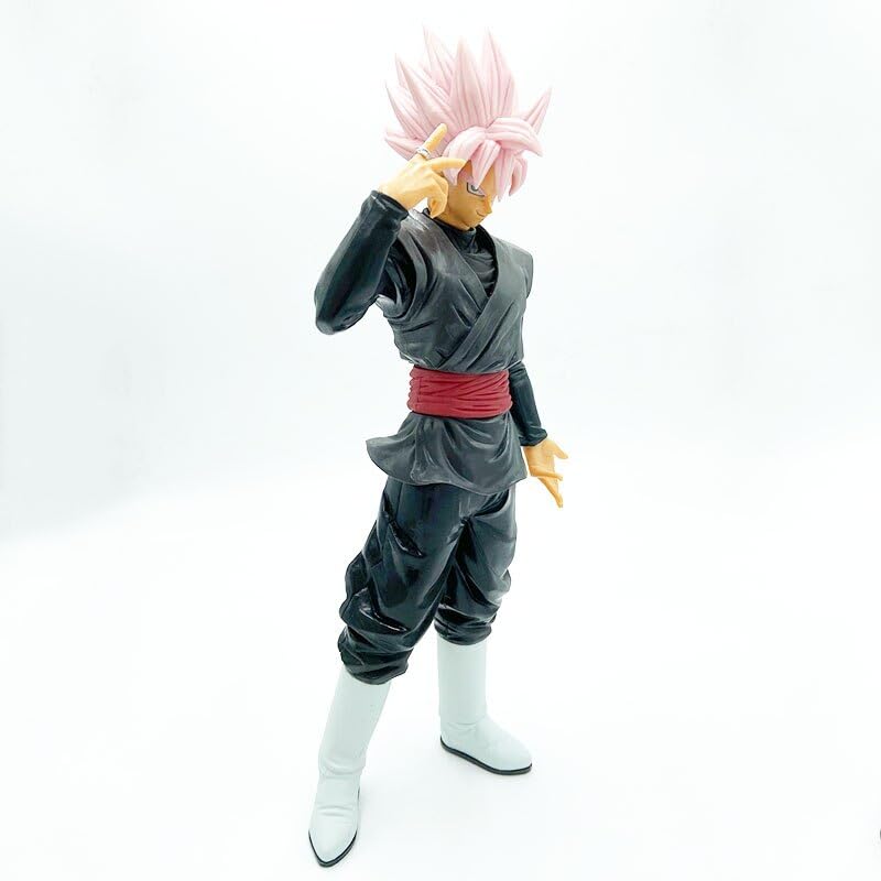 Dragon Ballz Goku Black Super Saiyan Figure - 30cm PVC Collectible, Limited Edition Anime Toy for Office Desk, Car Decor
