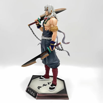 Demon Slayer Uzui Tengen Action Figure 30CM Sound Hashira Anime Collectible Statue | Demon Slayer Action Figures | Tengen Uzui Toy Figure | Anime Gift for Fans & Collectors