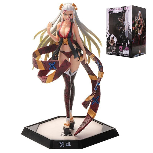 Demon Slayer Kimetsu no Yaiba - Daki Upper Moon Six Demon Action Figure | PVC Villain Brother Sister Anime Figurine Collectible Model Toy - 30 Cms, Polyvinyl Chloride, Multicolor