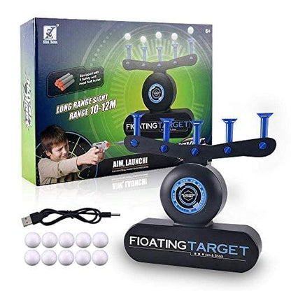 Electric Floating Target Shooting Game, 10 Foam Balls, Hover Ball Game for Kids