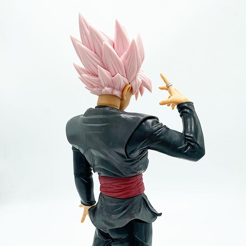 Dragon Ballz Goku Black Super Saiyan Figure - 30cm PVC Collectible, Limited Edition Anime Toy for Office Desk, Car Decor