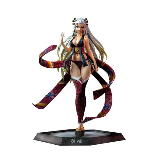 Demon Slayer Kimetsu no Yaiba - Daki Upper Moon Six Demon Action Figure | PVC Villain Brother Sister Anime Figurine Collectible Model Toy - 30 Cms, Polyvinyl Chloride, Multicolor