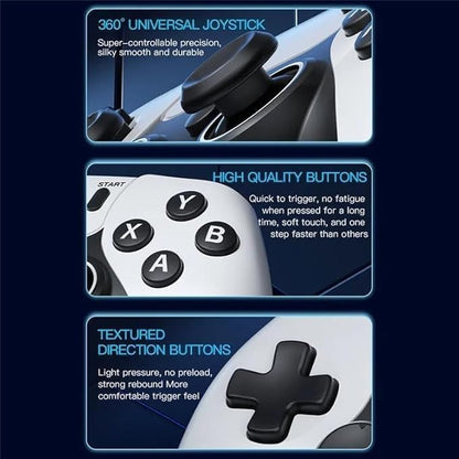 M22 Game Stick Console  30,000+ Preloaded Modern & Retro Games  64GB TF Card  2.4G Wireless Dual Controllers  1080p HDMI Plug & Play for TV  Supports 52+ Emulators