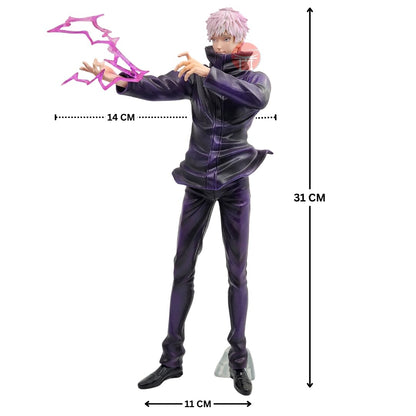 Gojo Action Figure 31CM JJK Anime Action Figures | Gojo Satoru Toy Action Figurine PVC & Resin | Anime Collectible Toy Statue for Cosplay, Gifts, Home & Office Decor