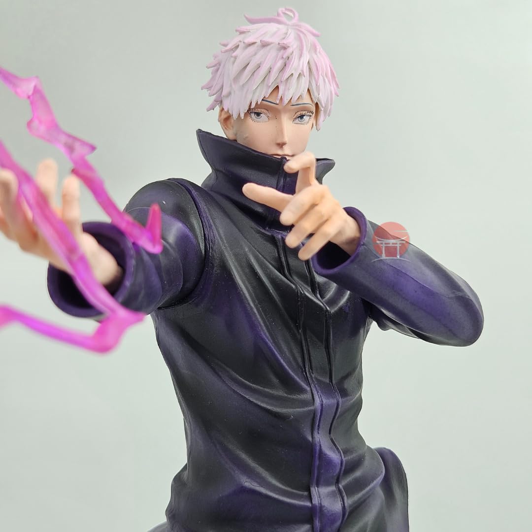 Gojo Action Figure 31CM JJK Anime Action Figures | Gojo Satoru Toy Action Figurine PVC & Resin | Anime Collectible Toy Statue for Cosplay, Gifts, Home & Office Decor