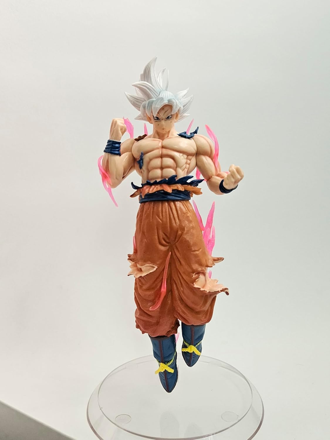 Ultra Instinct Goku Action Figure - 24cm PVC Anime Collectible Figurine | White Hair, Desktop Display, Office & Study Table Decor, Standing Pose