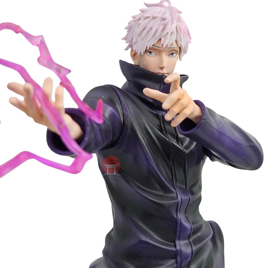 Gojo Action Figure 31CM JJK Anime Action Figures | Gojo Satoru Toy Action Figurine PVC & Resin | Anime Collectible Toy Statue for Cosplay, Gifts, Home & Office Decor