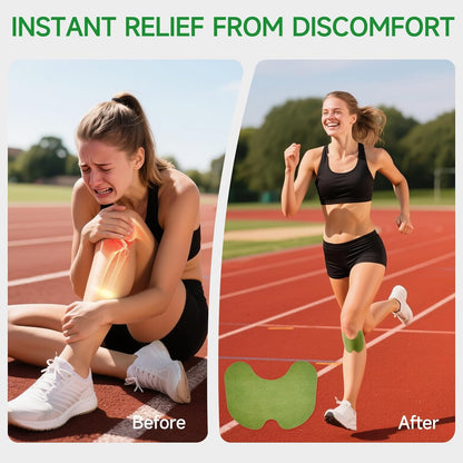 Herbal Knee Pain Relief Patches Arthritis Inflammation Patch Sticker | Instant Relief from Knee Pain | Joint Knee Pain Relief Products Natural Wormwood Extract Patch for Knee (20 Pieces)