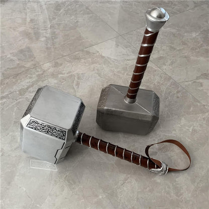God Of Thunder Thor Life Size Mjolnir Replica Hammer - 45 Cm Superheroes Gift, Superhero Cosplay Collectible,Multicolor