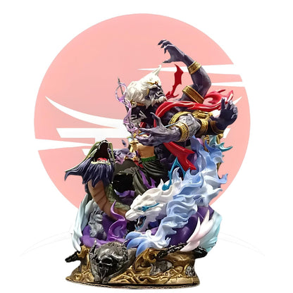 Zoro Asura Action Figure Statue 20Cm 3 Headed Demon Transformation Replaceable Heads One Piece Premium Anime Action Figure High-Detail Roronoa Zoro Figure For Gifts, PVC & Resin,Multicolour