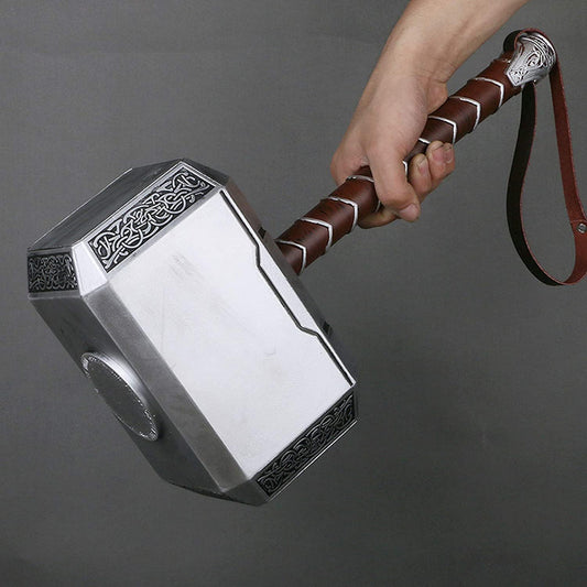 God Of Thunder Thor Life Size Mjolnir Replica Hammer - 45 Cm Superheroes Gift, Superhero Cosplay Collectible,Multicolor