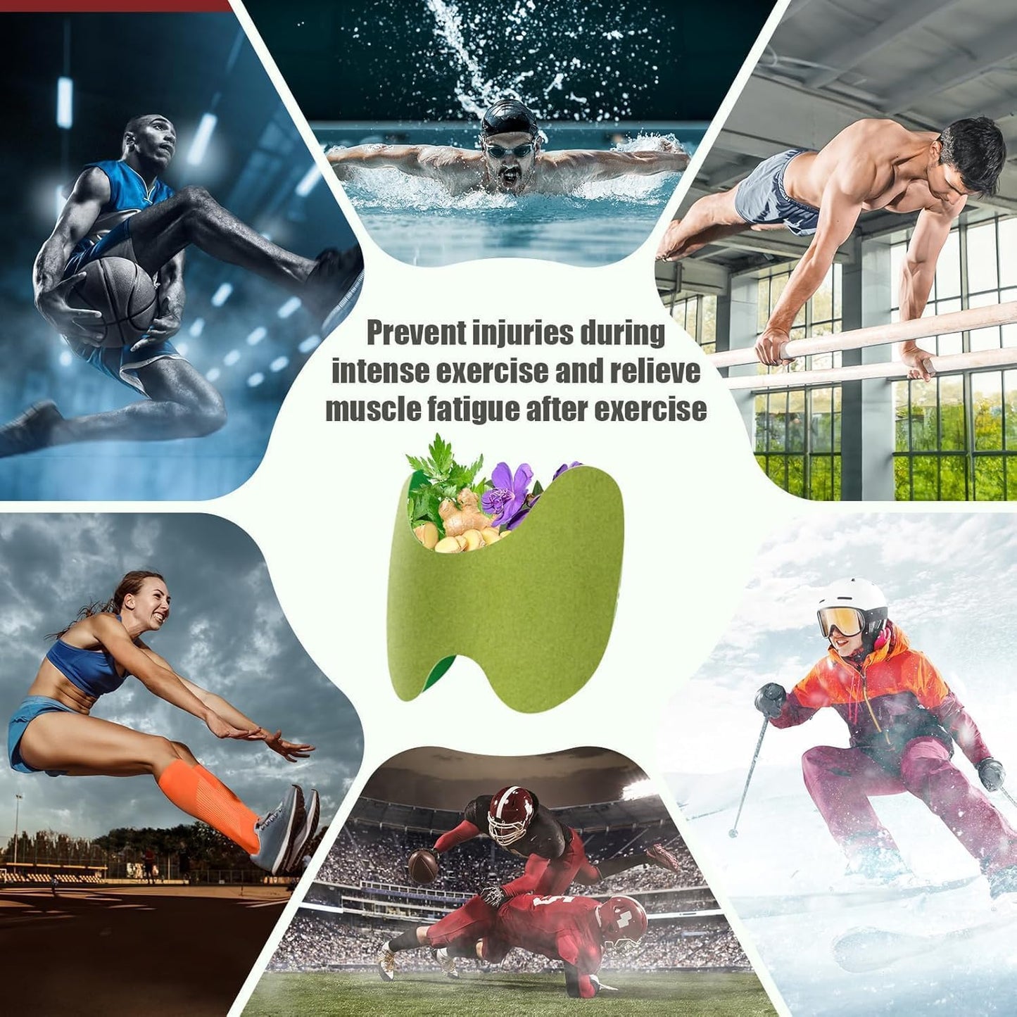 Herbal Knee Pain Relief Patches Arthritis Inflammation Patch Sticker | Instant Relief from Knee Pain | Joint Knee Pain Relief Products Natural Wormwood Extract Patch for Knee (20 Pieces)