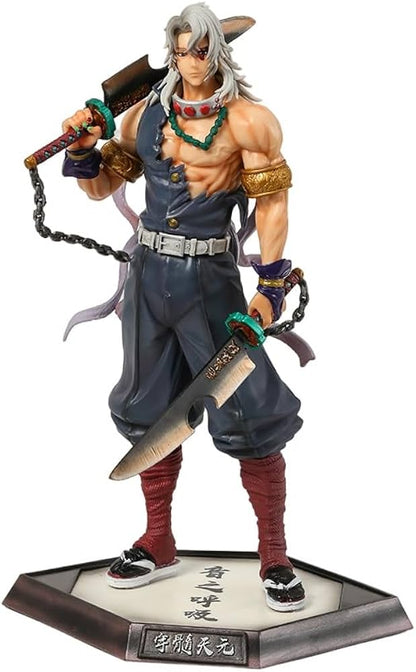 Demon Slayer Uzui Tengen Action Figure 30CM Sound Hashira Anime Collectible Statue | Demon Slayer Action Figures | Tengen Uzui Toy Figure | Anime Gift for Fans & Collectors