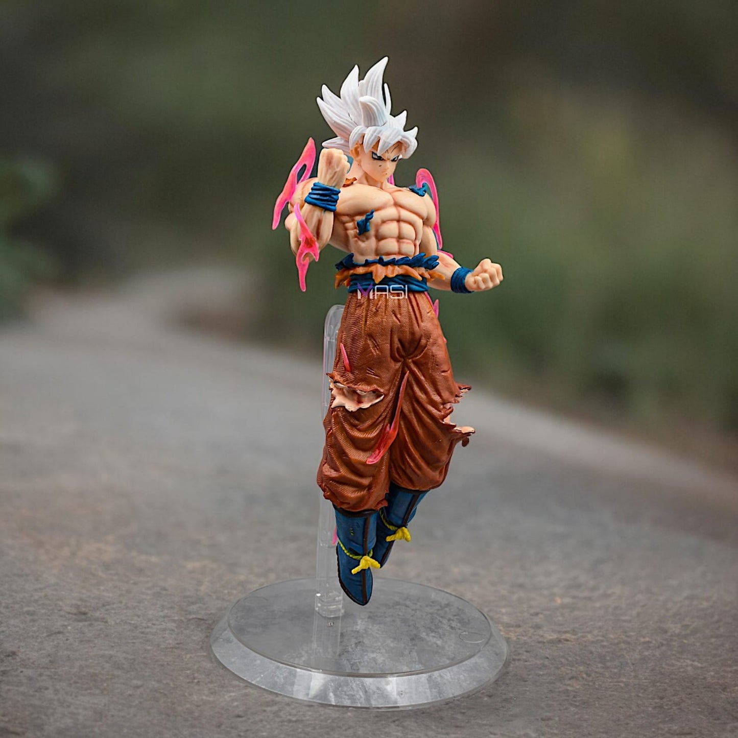 Ultra Instinct Goku Action Figure - 24cm PVC Anime Collectible Figurine | White Hair, Desktop Display, Office & Study Table Decor, Standing Pose
